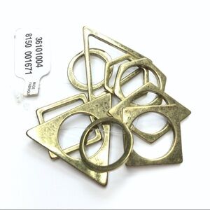 3/$30 Free People | Gold Geometric Ring Set